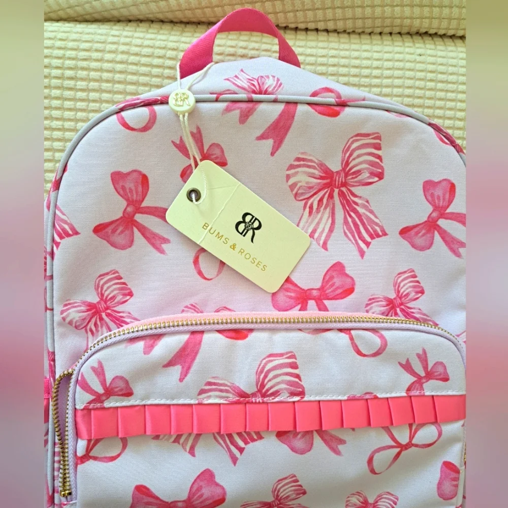 Pink Bow Kids Backpack